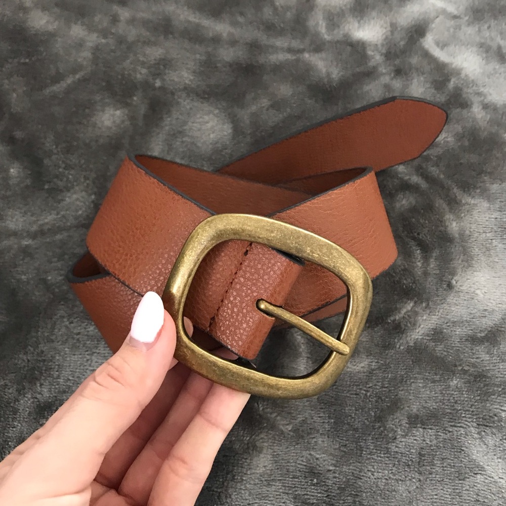 Cognac colored belt from express